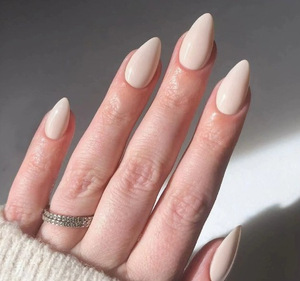 <span class=keywords><strong>Uñas</strong></span> Postizas <span class=keywords><strong>de</strong></span> Color Sólido al por Mayor, 24 Piezas, Material ABS, Estilo Francés Almendrado <span class=keywords><strong>de</strong></span> Longitud Media, para Uso Diario - Product Image 4