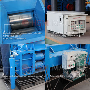 HSM Mini Rock Granit Maschine Doppel walzen brecher Mühle Brecher zu verkaufen - Product Image 4