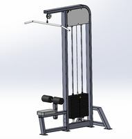 Buena calidad Gimnasio Equipo de fitness Lat Pull Down Low Row High Pulling Gym Equipment