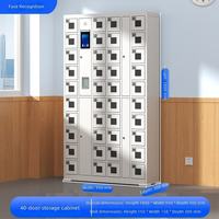 Armoire de recharge pour téléphones intelligents à 60 compartiments, contrôle par écran tactile, serrure électronique, casier de rangement pour téléphones portables du personnel