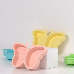 Plateau repas pour enfants en silicone personnalisé en gros, dessin animé, avec ventouse, bol d'apprentissage, vaisselle divisée pour nourrissons - Product Image 3