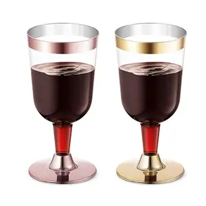 Хит продаж, прозрачная пластиковая чашка из полистирола Ps для одноразового приготовления шампанского, вина, пива