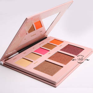 S552 Custom il tuo Logo materia setosa Glitter <span class=keywords><strong>rosso</strong></span> ombretto Palette Private Label originale tavolozza ombretti - Product Image 5