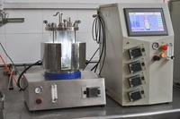 Fotobiorreactor Tubular de Vidrio, Fotoreactor de Panel Plano para Laboratorio de 7L con Motor PLC y Bomba