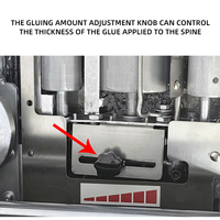 Machine de reliure automatique à la colle pour livres à couverture rigide et brochés
