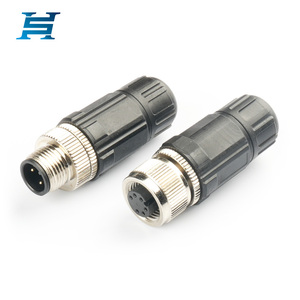 Không thấm nước M12 hàng không kết nối 5 Pin PG7/pg9-thẳng cắm với Hàn Nam/Nữ Cáp đầu lắp ráp - Product Image 1