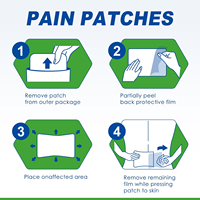 Patch de gel transdermique pour soulager la douleur, parfum lavande, patch médicamenteux topique