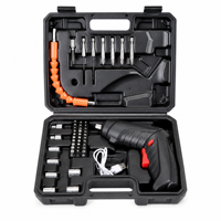 Kit de tournevis électrique sans fil au lithium 47 pièces, mini tournevis multifonctionnel pour réparation domestique