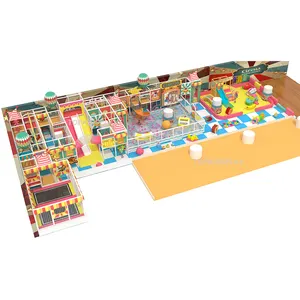 Equipamento de labirinto infantil para playground comercial, equipamento personalizado para parque de diversões infantil, com design personalizado