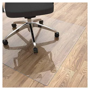 PVC clear foldable computer chair mat floor protector for rolling chairs 36X48'' office chair mats