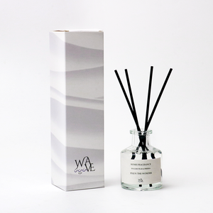 Diffuseur de parfum d'ambiance <span class=keywords><strong>Molly</strong></span> Glory à bâtonnets d'huiles essentielles, finition givrée noir mat et blanc, 50ML - Product Image 3