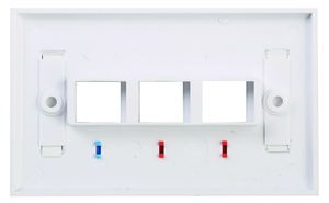 LE F044 4-Port RJ45 Female Keystone Heavy Duty Indoor Faceplate - Product Image 5