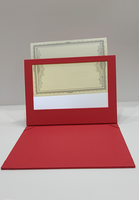 Carpeta de Archivo Personalizada de Cuero PU Brillante para Certificados, Porta Diplomas A4 con LED