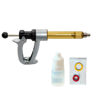 BLUEWORTH, nuevas jeringas semiautomáticas veterinarias para vacunación <span class=keywords><strong>de</strong></span> animales, <span class=keywords><strong>jeringa</strong></span> repetidora <span class=keywords><strong>de</strong></span> 25ML/50ML para dosificación múltiple - Product Image 6