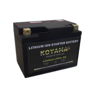 Batterie de stockage de moto LiFePO4 LFP4L-BS/YTX4L-BS 12.8V batterie de moto au lithium-ion