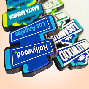 تذكارات سياحية أمريكية مخصصة لوس أنجليس نيويورك الجديدة مغناطيس ثلاجة بولي كلوريد الفينيل غراء ناعم يقطر مغناطيس ثلاجة مغناطيسي قوي - Product Image 5