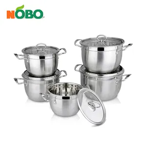 Bộ Đồ Dùng Nhà Bếp Vinod Salad Master Soup Pot 10 Miếng Thép Không Gỉ Authentic Kitchen Cookware