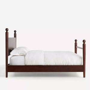 American Style Solid Wood Vintage Double <b>Bed</b> <b>Frame</b> Modern <b>Platform</b> <b>Bed</b> for Master Bedroom Furniture Hotel Villa Home - Product Image 6