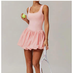 Neues 2025 Heißes Sexy Mädchen Padel Tennis Golf Kleid Röcke Übungskleidung Weiche Workout Sportbekleidung Fitness-Kleid für Frauen - Product Image 2