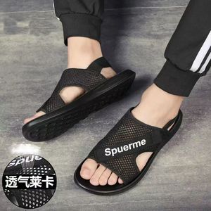 Sandalias de malla para hombre, con punta abierta, transpirables, con suela de EVA, informales, de verano, para uso en exteriores. - Product Image 2