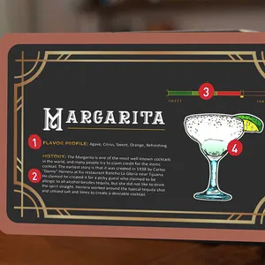 Коктейльные рецепты карты для освоения коктейлей в форме фонарика бармена инструкции для пошаговых коктейлей