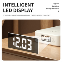 Lampe de table LED portable personnalisée pour chambre à coucher, avec batterie intégrée et fonction de banque d'alimentation rechargeable, lumière de bureau douce pour les yeux