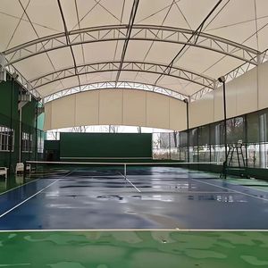 Carpa Deportiva con Techo en Forma de Arco, Carpa con Estructura para Deportes al Aire Libre como Bádminton, Fútbol, Baloncesto, Natación y Trampolín - Product Image 6
