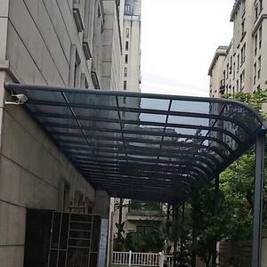 Auvent de jardin moderne simple en alliage d'aluminium, imperméable, avec toit en polycarbonate, prix d'usine - Product Image 1