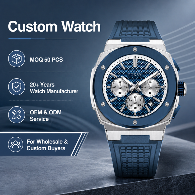 Design Your Own Luxury Watch Fashionable Waterpoof Stainless Steel Case Montre Homme Customized Chronograph Watches With Logo