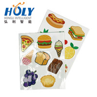 Honli 54 autocollants en PVC découpés à la forme, imperméables, à motifs de dessins animés mignons et personnalisés, sur rouleau, pour ordinateur portable, bouteille d'eau, scrapbooking, cadeau