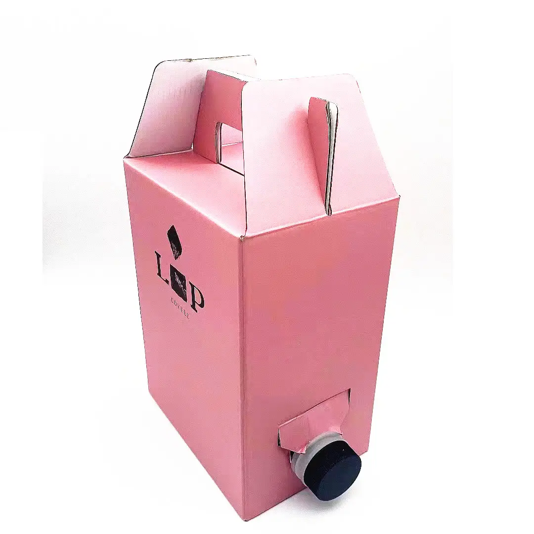 Sacchetto di acqua del caffè ecologico In scatola scatola di imballaggio del cartone della bottiglia dell'erogatore del cartone ondulato