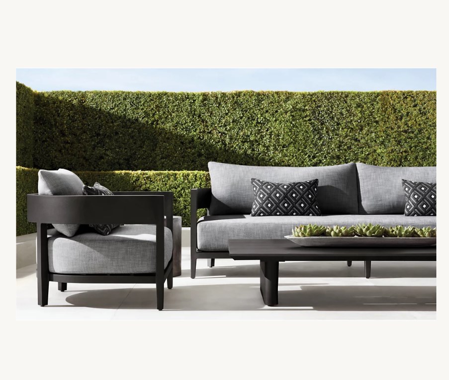 New outdoor sofa set furniture lounge chair outdoor garden sets aluminum lounge chair
