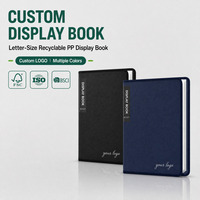 Dossier de présentation opaque personnalisé avec logo, format 8,5x11 (Lettre), 30 pochettes, 60 pages, classeur de présentation en plastique, vente en gros