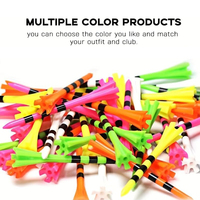 Prix usine Golf Accessoires Tee Taille Personnalisée Golf Tee Plastique Pratique Incassable Golf Tees