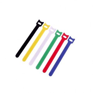 Attaches-câbles Velcro en nylon coloré en gros, attaches-câbles personnalisées dos à dos et bandes pour câbles de données - Product Image 4