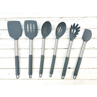 Vente en gros d'ustensiles de cuisine en silicone avec poignée de 15 pièces ustensiles de cuisine de qualité alimentaire ensemble d'outils d'accessoires de cuisine