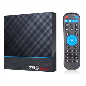 T95MAX + android tv box Amlogic S905x3 set top box T95 max plus. Android 9.0 8K media player