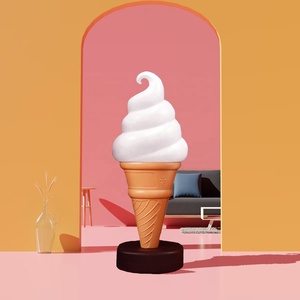 120cm/47.24inch 1set Creative Ice Cream Shape <b>Light</b> Model No Lamp <b>Advertisement</b> Waterproof Outdoor Display Bar Decor Props Shop - Product Image 3