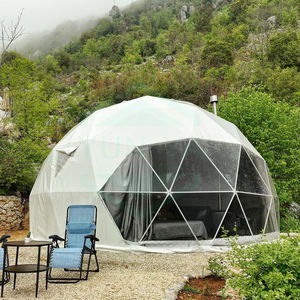 Tente dôme préfabriquée <span class=keywords><strong>de</strong></span> <span class=keywords><strong>luxe</strong></span>, tente à bulles pour le camping en plein air, tentes sphériques pour le glamping, tentes d'hôtel avec rideaux - Product Image 1