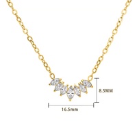 Collar con Colgante Personalizado de Moda, Cadenas Finas de Cobre, Joyería para Mujer, Regalos para Fiestas