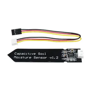 Capacitive Soil Moisture Sensor Module Not Easy to Corrode Wide Voltage Wire 3.3-5.5V Corrosion Resistant W/ Gravity