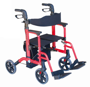 Aluminio ligero usado silla de ruedas manual Rollator Walker para la venta TRA08 - Product Image 1