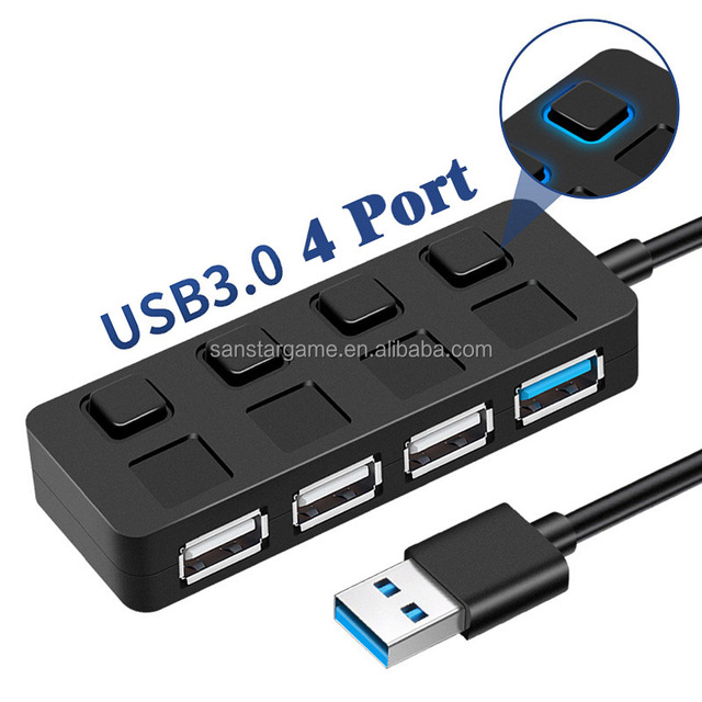 4 Port USB 3.0 Hub with 5Gbps Data Transfer USB-POR-HUB USB Hubs