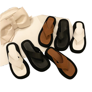 Tongs plates à semelle épaisse pour femmes, <span class=keywords><strong>tendance</strong></span> mode, pour femmes - Product Image 3