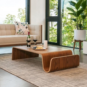 Bàn Cà Phê Hình Đặc Biệt Chiều Cao Thấp Cho Phòng Khách Bàn Cà Phê Phong Cách Ý Bằng Gỗ - Product Image 5