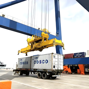 رافعة قنطرية مطاطية بعجلات YAOUCRANE للحاويات والحزم الخرسانية مسبقة الصب وتكاليف المنزل 45 طن رافعة قنطرية متحركة مثبتة بالسكك الحديدية - Product Image 2