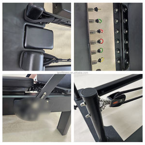 Macchina Pilates Reformer Commerciale Durevole in Alluminio Nero di Grande Successo per Esercizio Fisico - Product Image 3