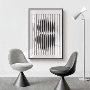 <span class=keywords><strong>Peinture</strong></span> murale moderne de luxe en porcelaine cristalline à effet 3D abstrait <span class=keywords><strong>noir</strong></span> <span class=keywords><strong>et</strong></span> blanc pour la décoration de la maison - Product Image 4