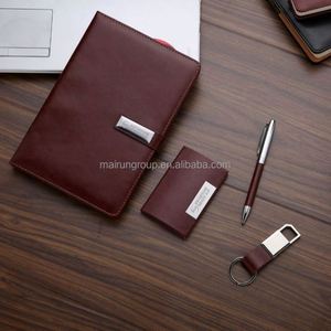 Juego de Regalo Empresarial Ejecutivo Personalizado de Lujo, Cuaderno A5, Tarjetero, Llavero, Regalo Promocional de Plástico y Metal - Product Image 3