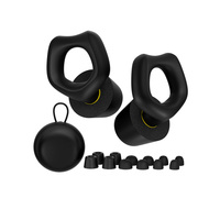 Nouveaux bouchons d'oreilles personnalisés en silicone/mousse à mémoire de forme - Confort pour dormir, anti-ronflement, ajustement sur mesure - Réduction du bruit de 30 dB (SNR) pour un sommeil silencieux